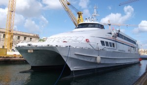 SAN GWANN Imo.9234006. Maltese reg. catamaran b.2001. 992grt. 12-2-14 (MS) SAN GWANN Imo.9234006. Maltese reg. catamaran b.2001. 992grt. 12-2-14 (MS)